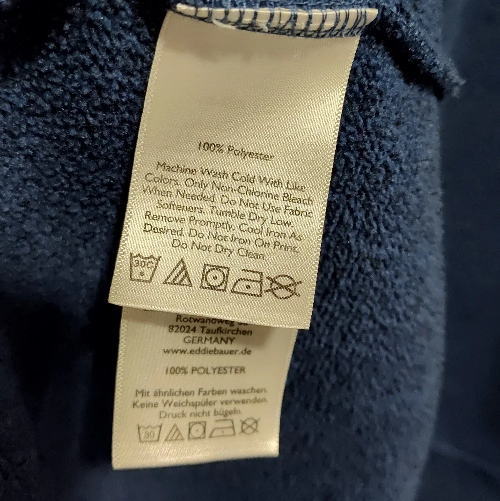 EDDIE BAUER Women's Midweight Knit Jacket, Zip & Snap closure, Plaid detail, L - Picture 9 of 10